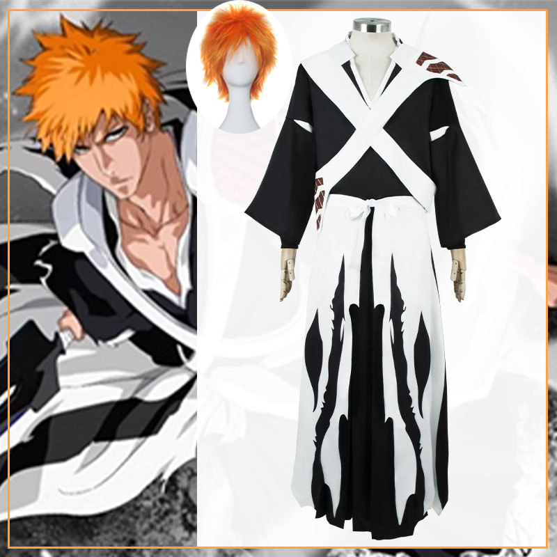 Men'S Kimono Accessories - Peruca de cosplay do personagem Kurosaki