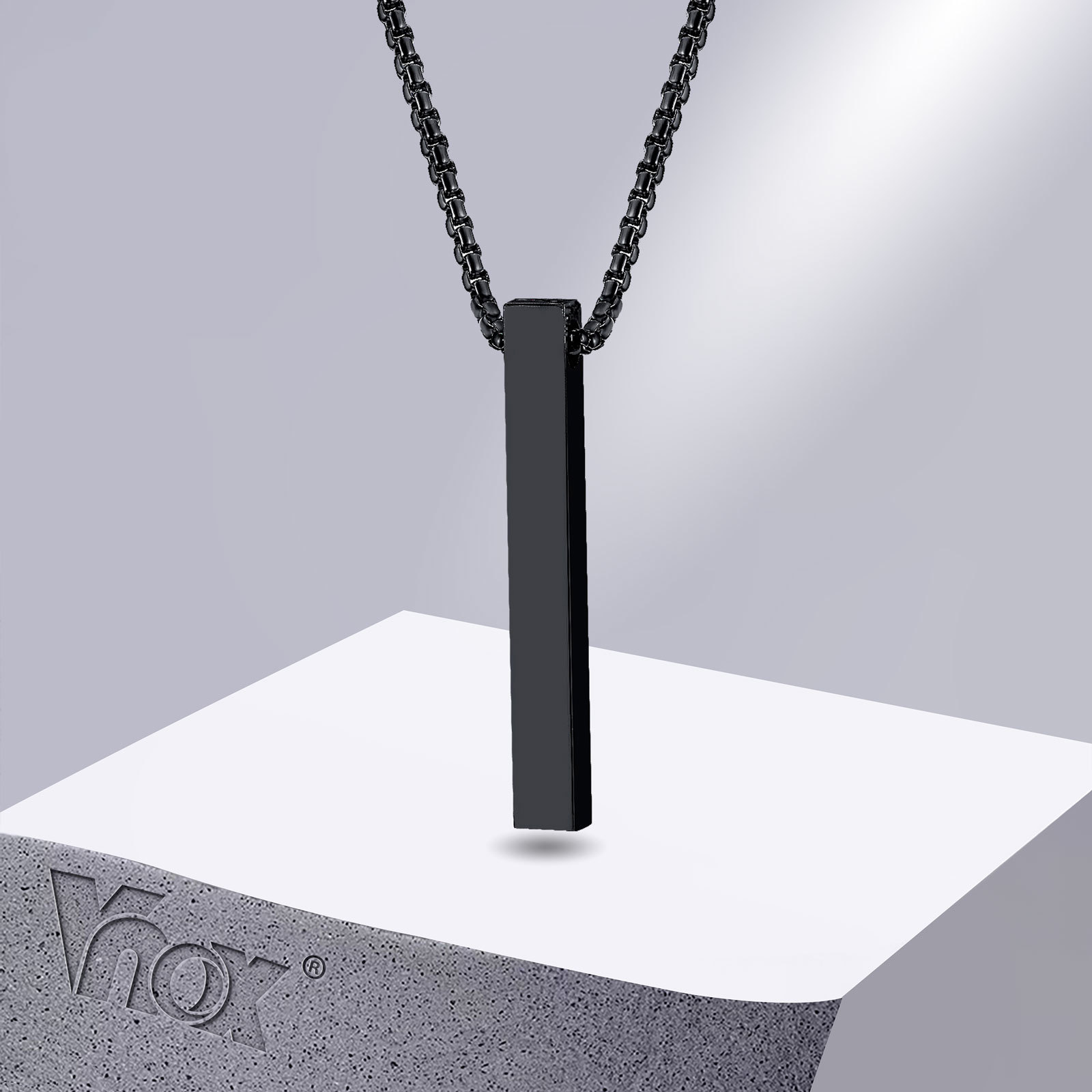 Men Accessories Neck Chain - Colar de pilar Vnox de 5