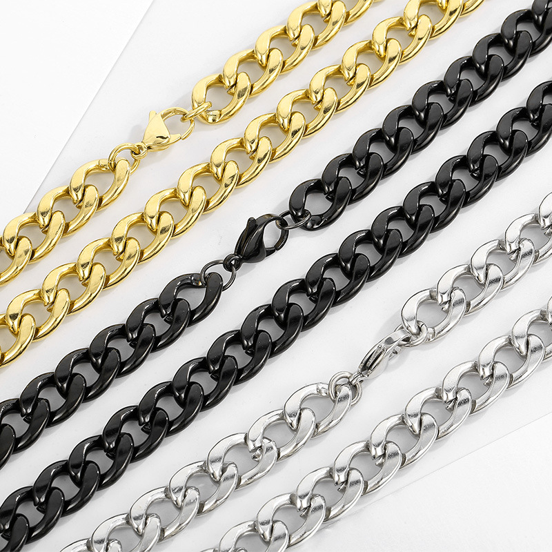 Men Accessories Neck Chain - Colar de corrente cubana em aço