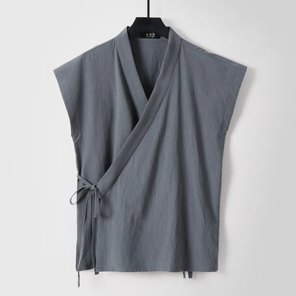 Colete Masculino Chinês de Alg - Men'S Kimono Accessories avaliação e preço